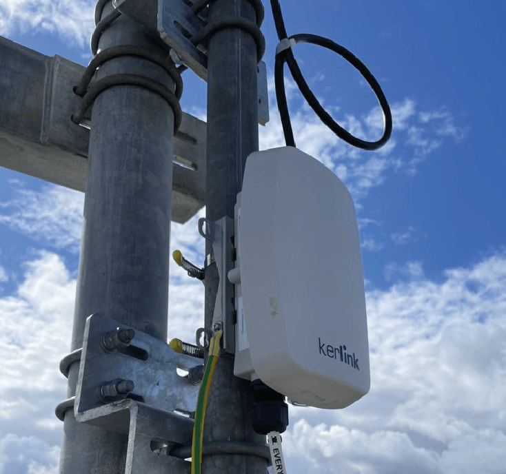 connected mobile telecommunications tower