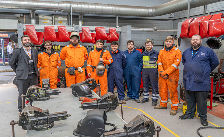 group of students at hydrogen centre