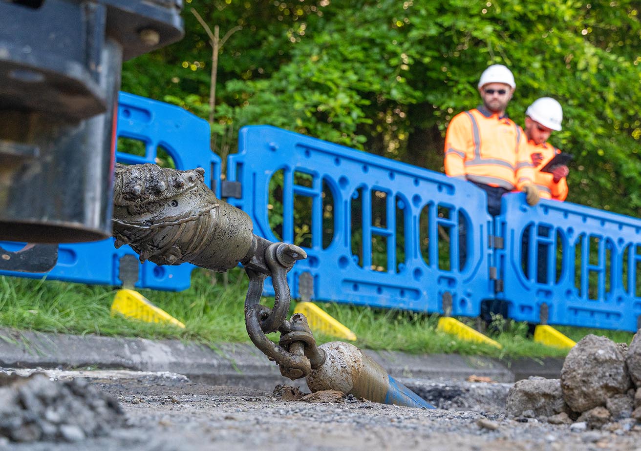 construction workers on site