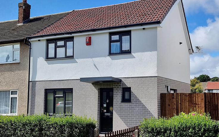 residential house recently retrofitted