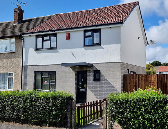 residential house recently retrofitted